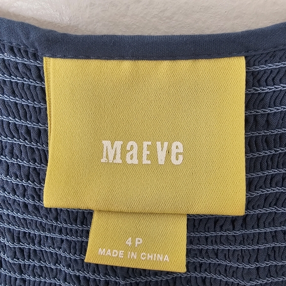 Maeve by Anthropologie Castalia Batik Midi Dress Size 4P - Picture 7 of 9